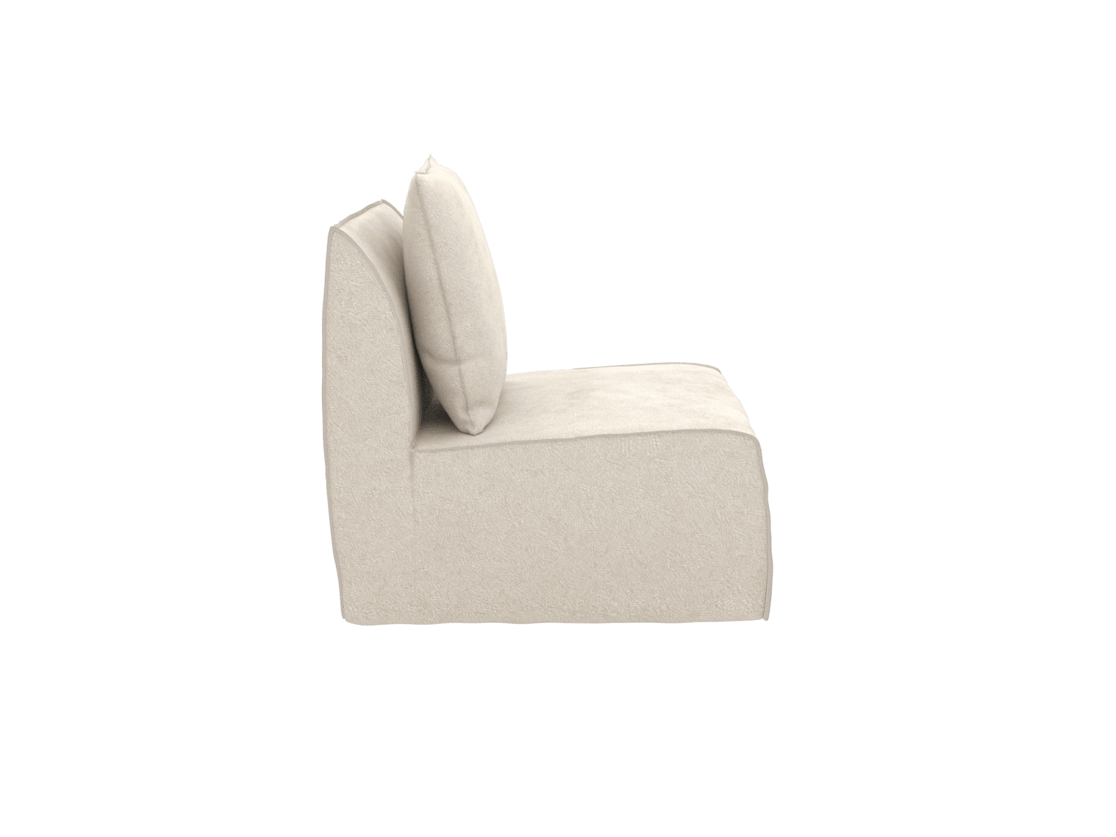 Como Muse Flax Slipper Chair color Muse Flax