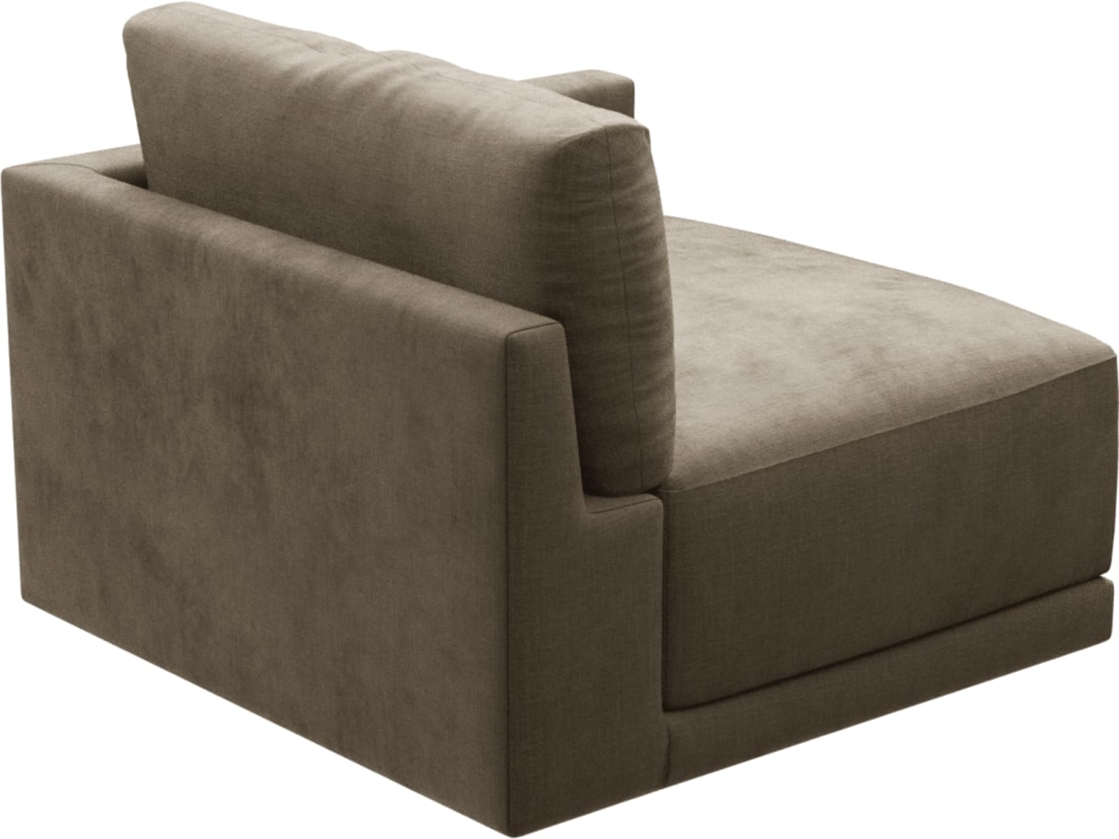 Haven Tribute Walnut Right Arm Facing Chair Sofa Module color Tribute Walnut