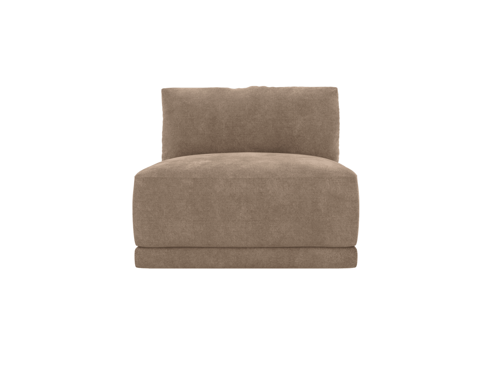 Haven Tribute Walnut 1 Seater Armless Sofa Module color Tribute Walnut