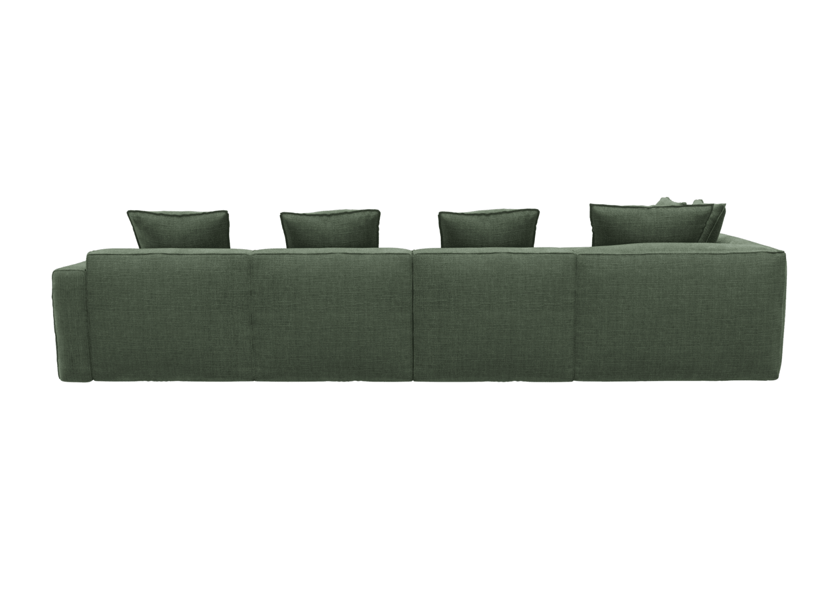 Riley Apt Tribute Dark Jade Sofa - 6 Seater LAF Terminal color Tribute Dark Jade