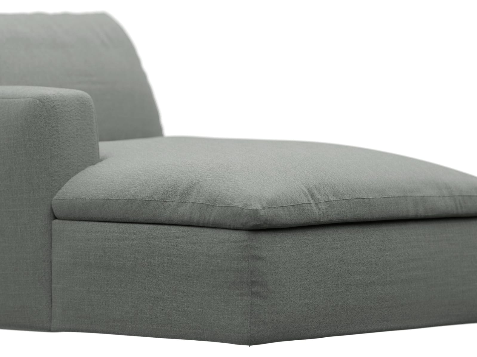 Cloud Deep Chaise Left Module Tribute Storm color Tribute Storm