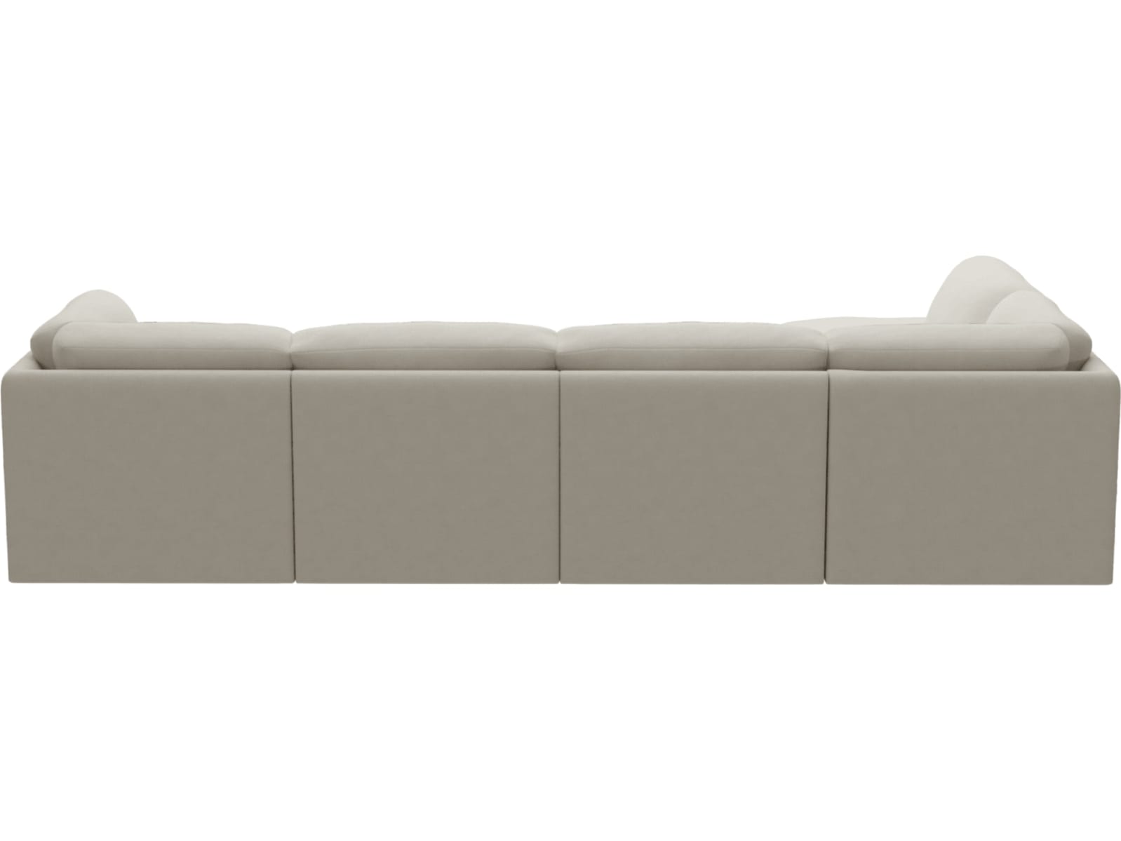Emily Modular Sofa Toorak Pearl - 6 Piece color Toorak Pearl