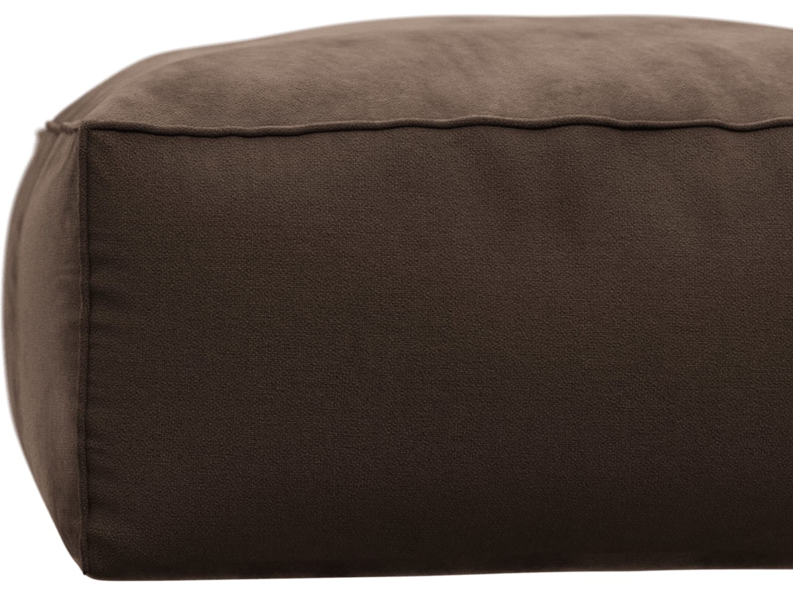 Riley Muse Chocolate Modular Small Ottoman color Muse Chocolate