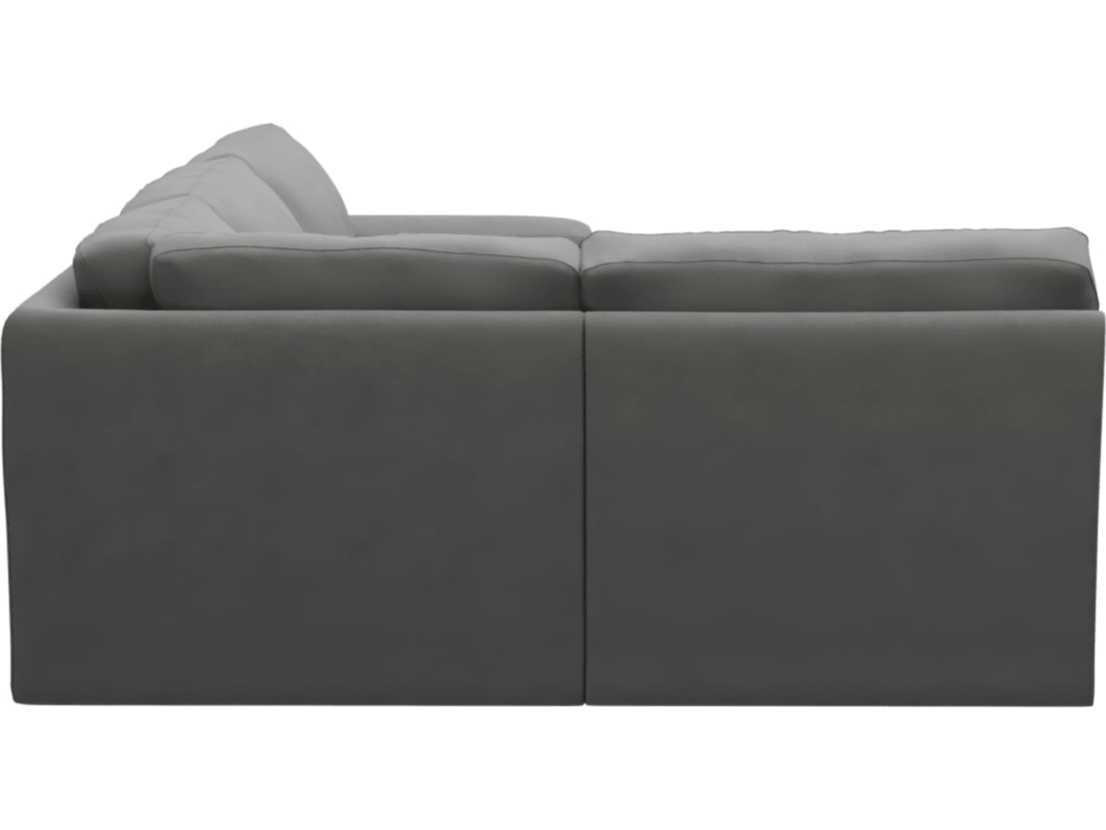 Monica Maya Flint Sofa - 4 Seater LAF Terminal color Maya Flint