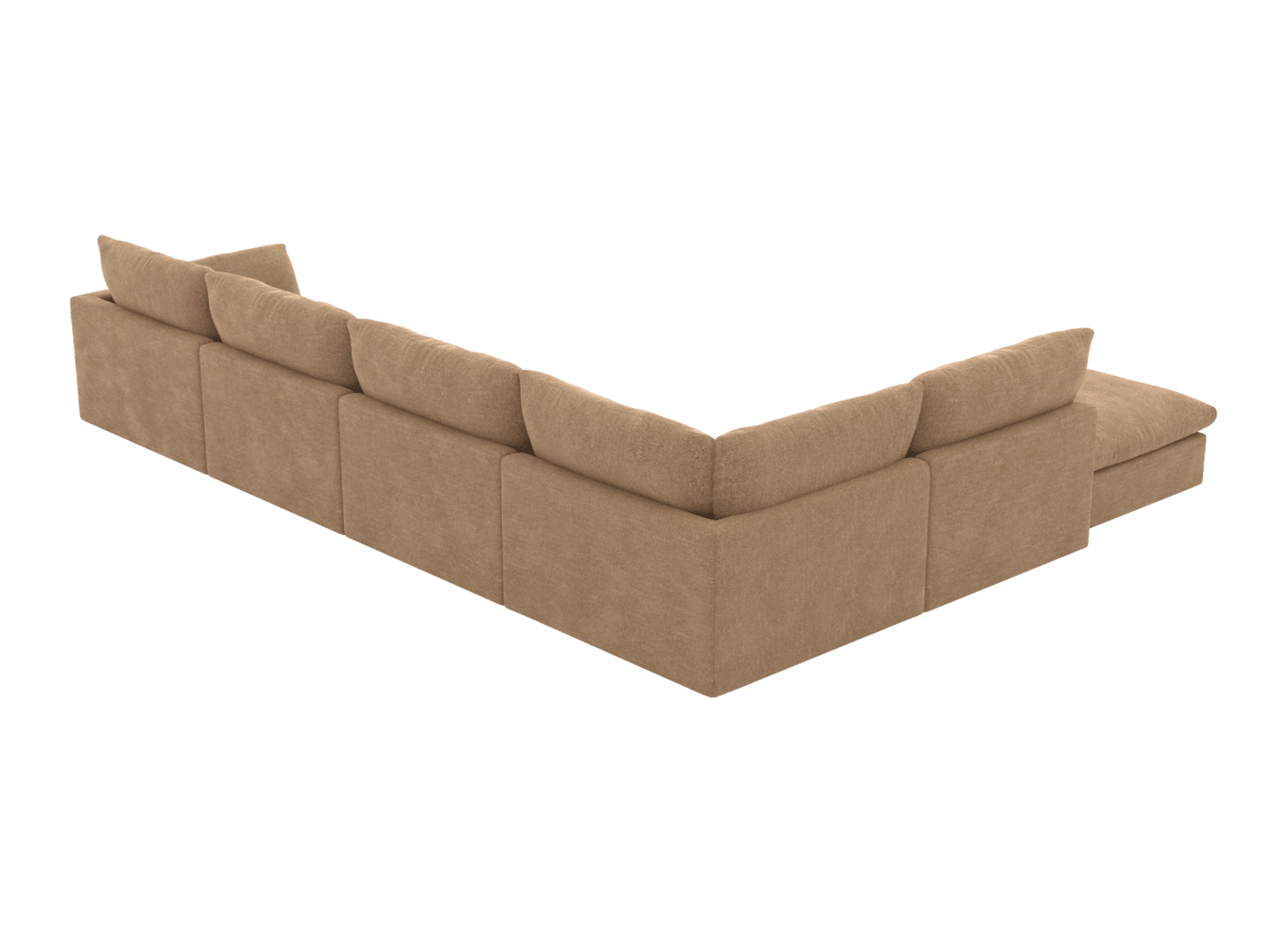 Willow Avon Honey Modular Sofa LAF Terminal - 6 Seater color Avon Honey
