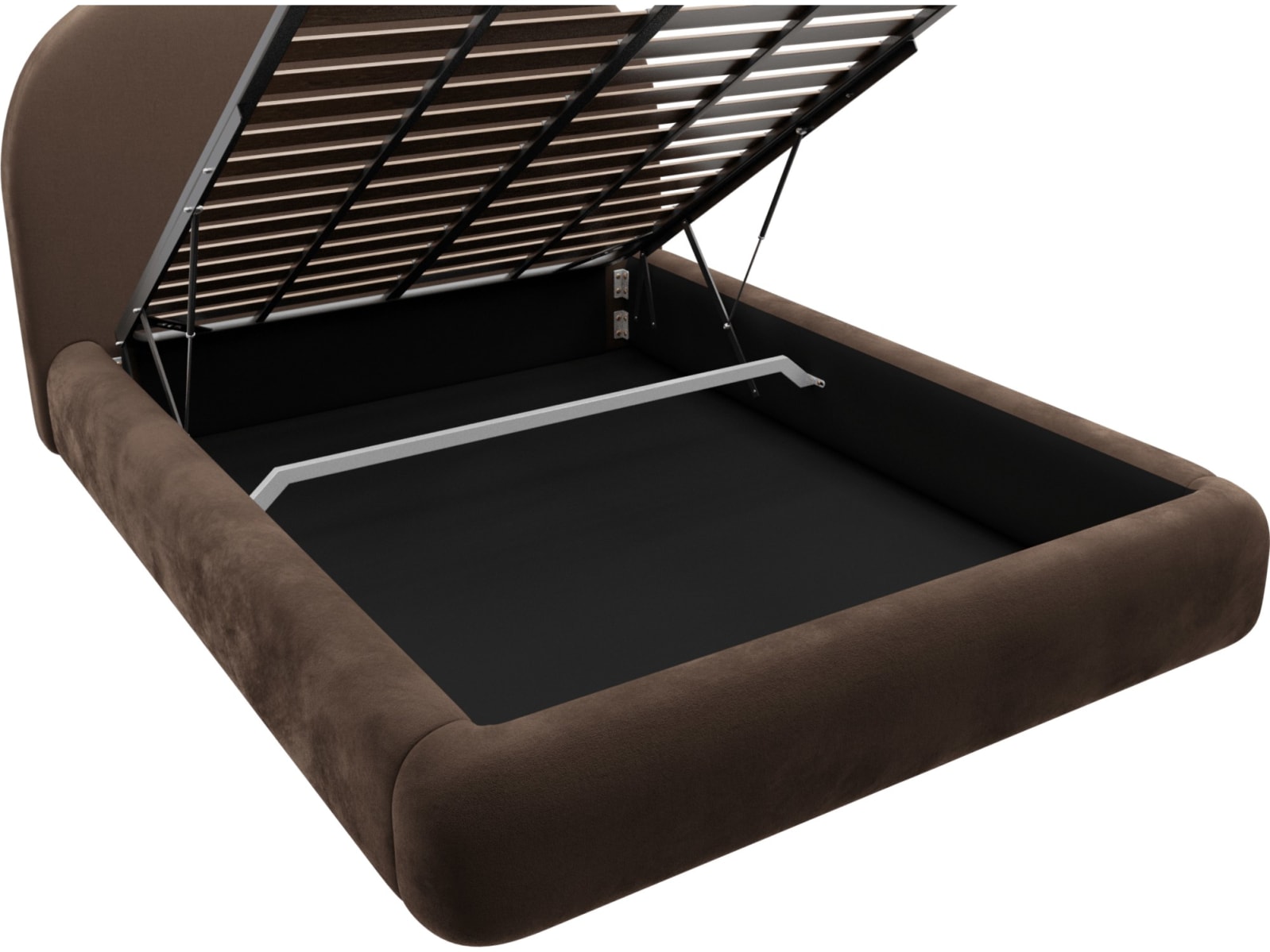Capri Gas Lift Bed Muse Chocolate color Muse Chocolate
