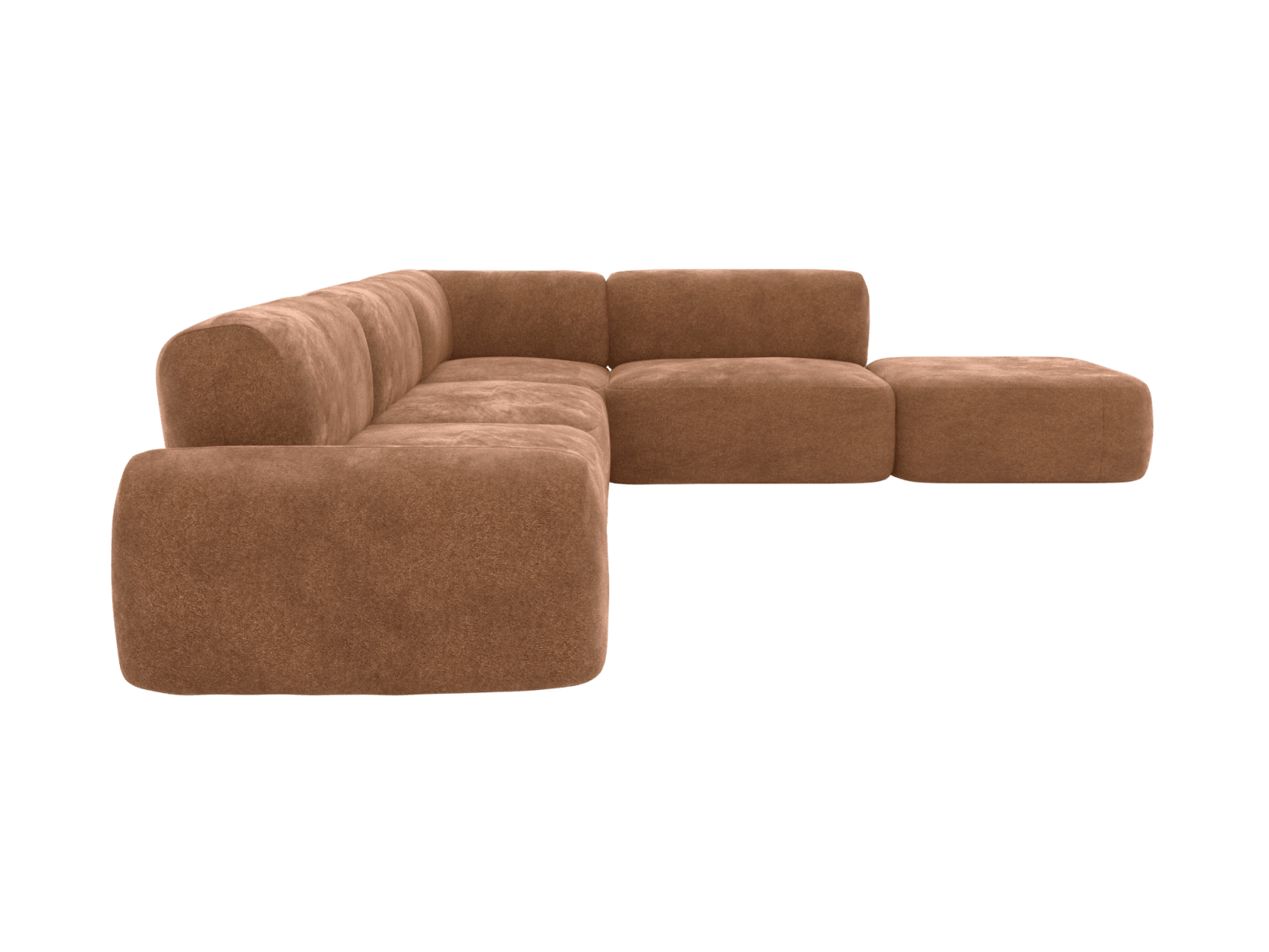 Beckett Tribute Chestnut Modular Sofa - 6 Seater color Tribute Chestnut