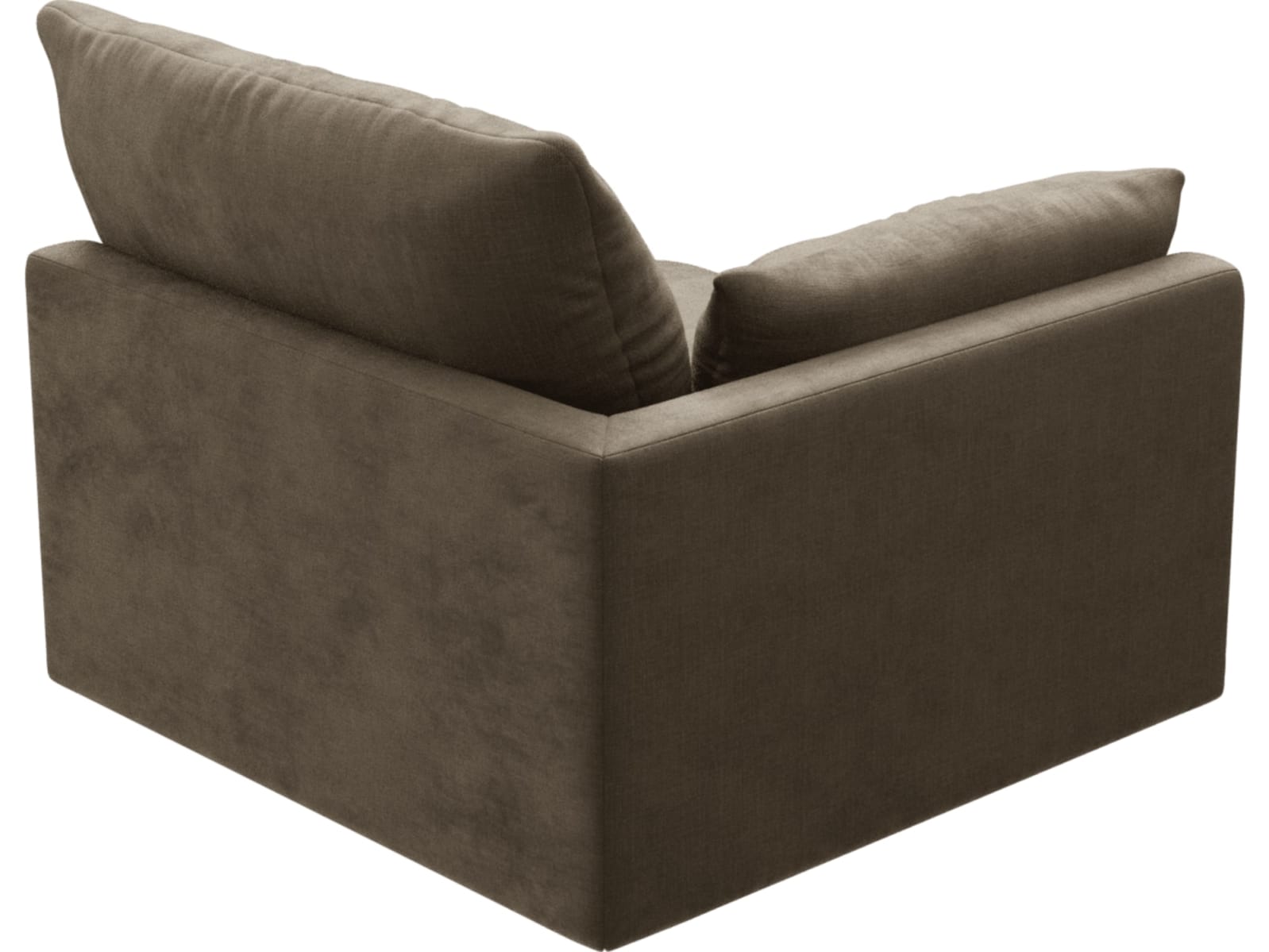 Willow Tribute Walnut 1 Seat Left Arm Facing Sofa Module color Tribute Walnut