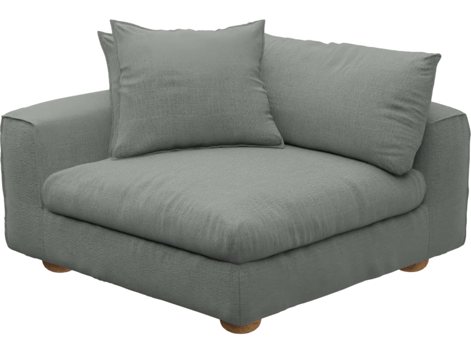 Tully Tribute Storm Left Arm Facing Chair Module color Tribute Storm
