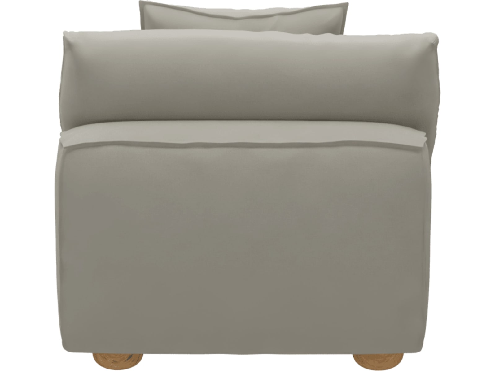 Tully California Ivory Armless Sofa Chair Module color California Ivory