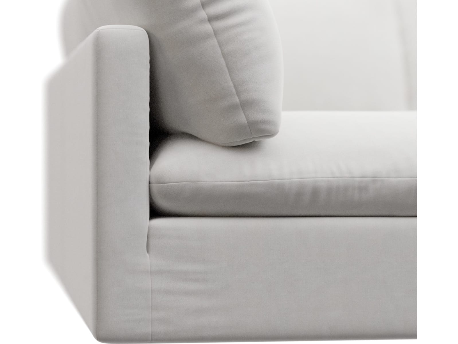 Willow Muse Frost Corner Sofa - 4 Seater LAF Terminal color Muse Frost