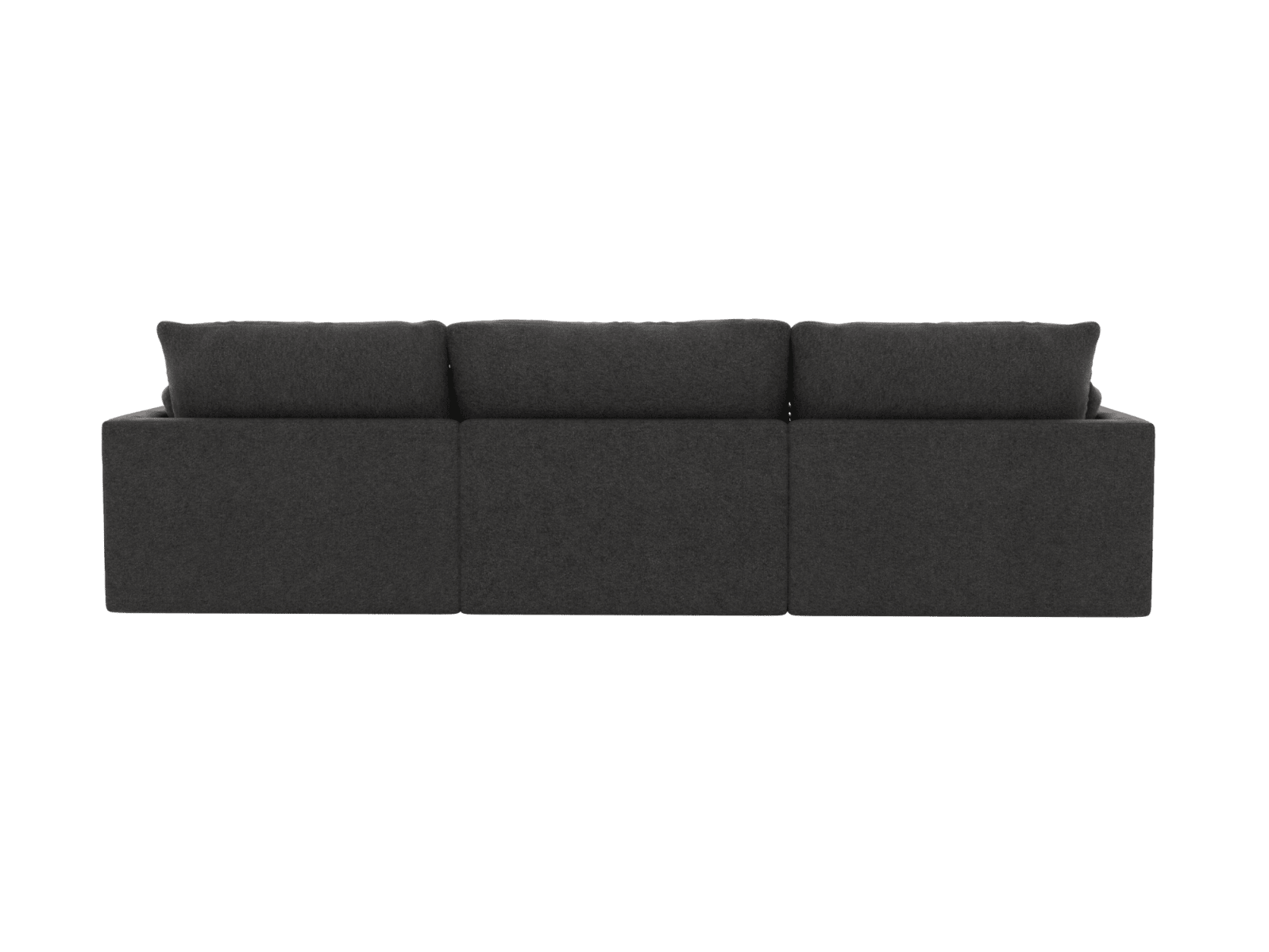 Willow California Charcoal Modular Sofa - 3 Seater color California Charcoal