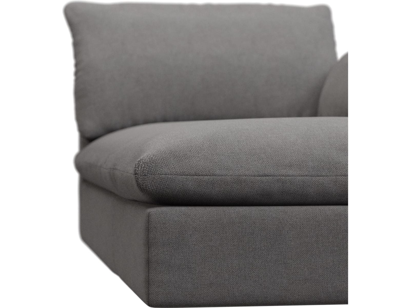 Willow California Slate Chaise Right Arm Facing Sofa Module color California Slate