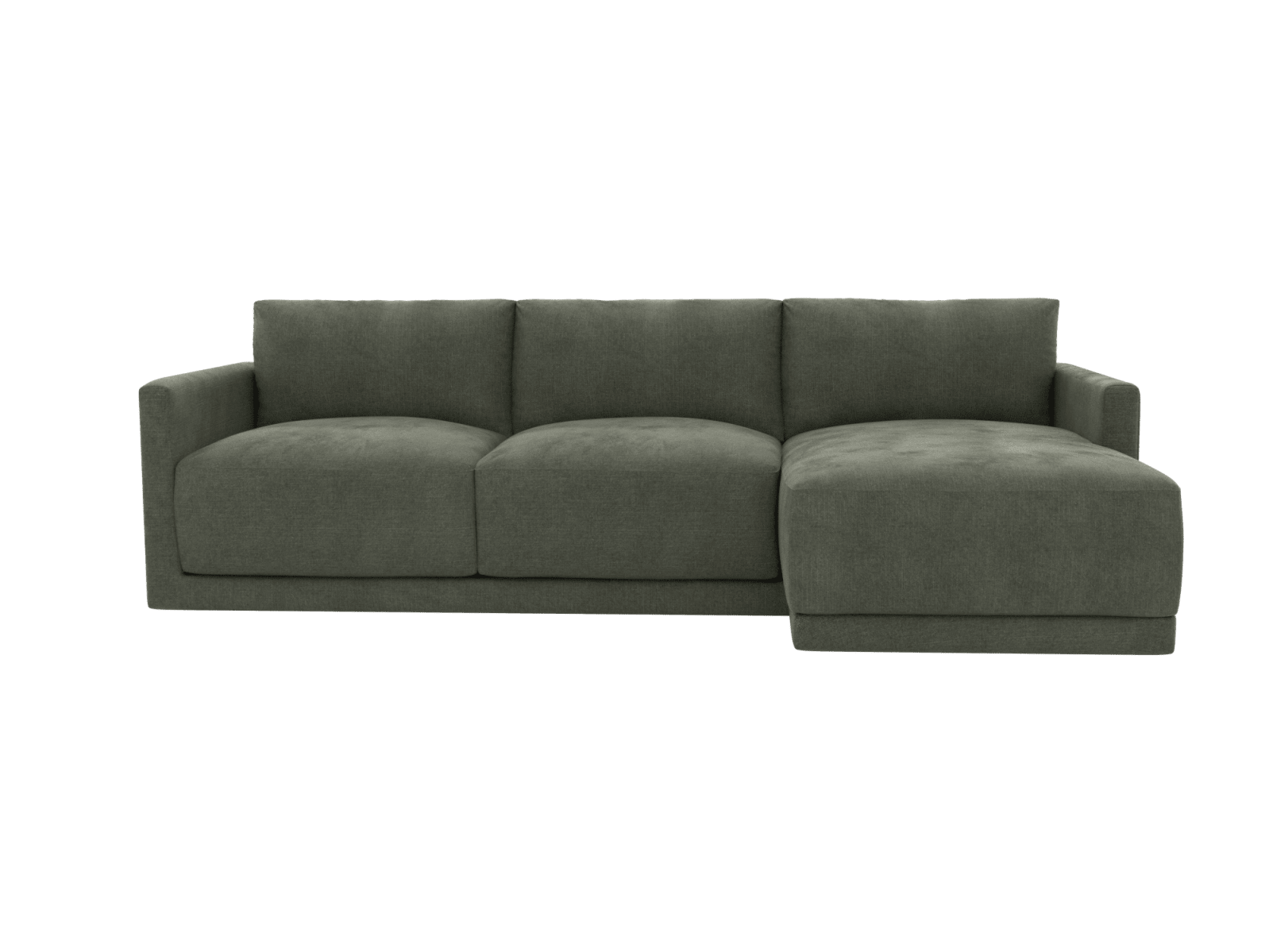 Haven Apt Tribute Dark Jade Chaise Sofa color Tribute Dark Jade