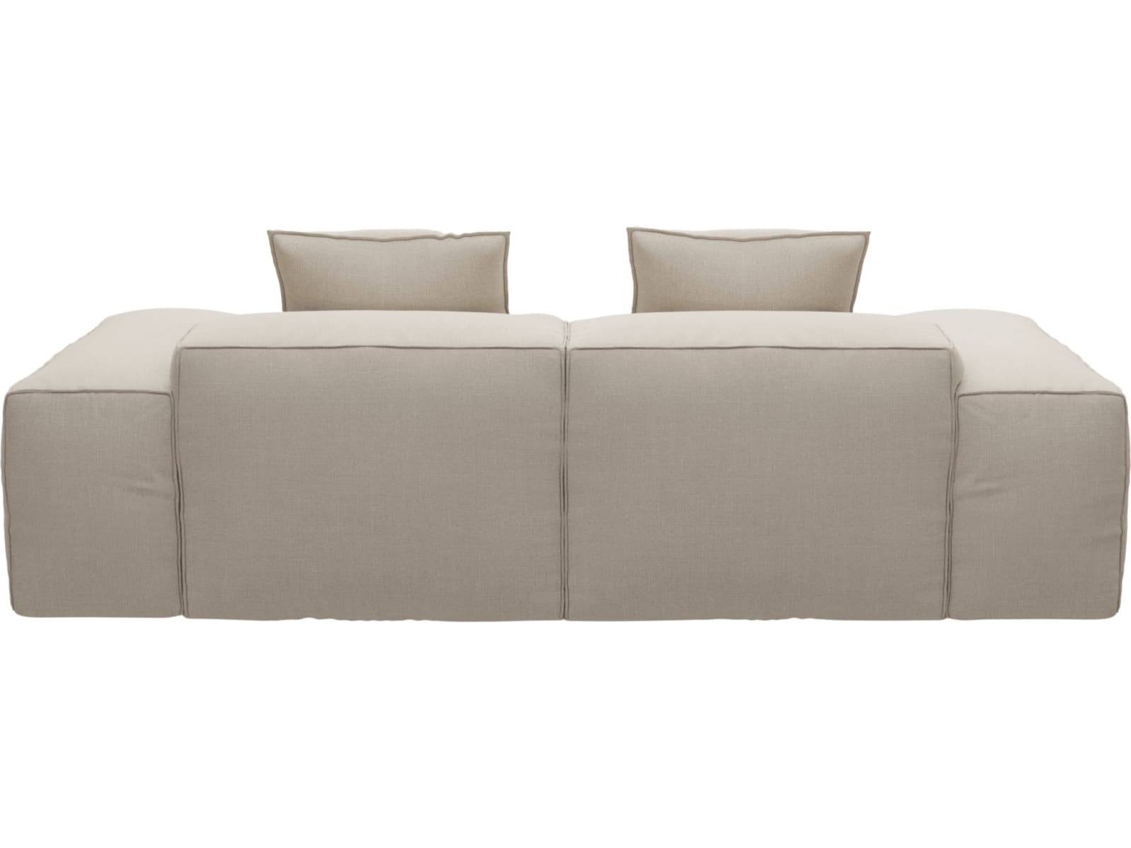 Riley Santa Fe Sand Modular Sofa - 2 Seater Chaise color Santa Fe Sand