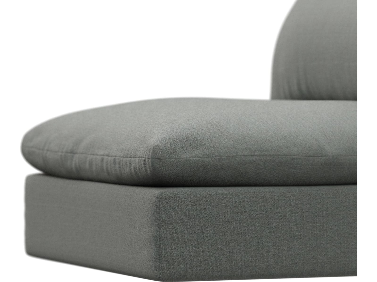 Willow Tribute Storm Armless Sofa Module color Tribute Storm