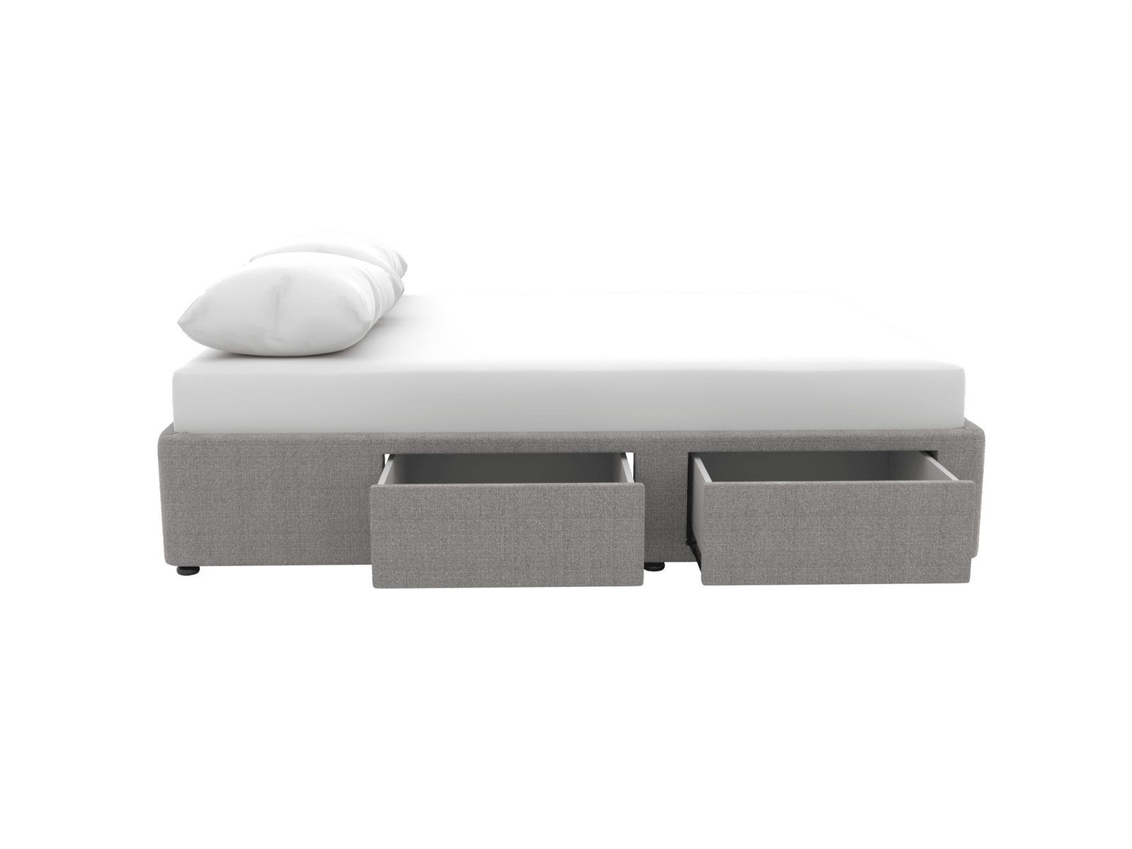 Zenith Storage Drawer Bed Base Toorak Pebble color Toorak Pebble
