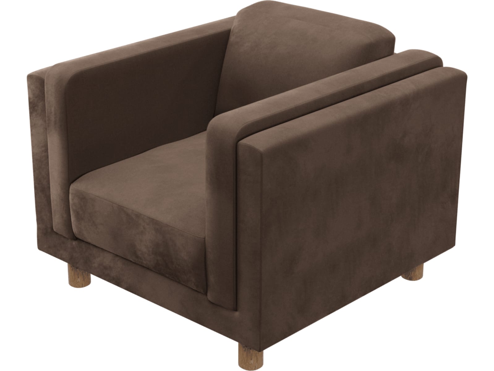 Hayes Muse Chocolate Armchair color Muse Chocolate