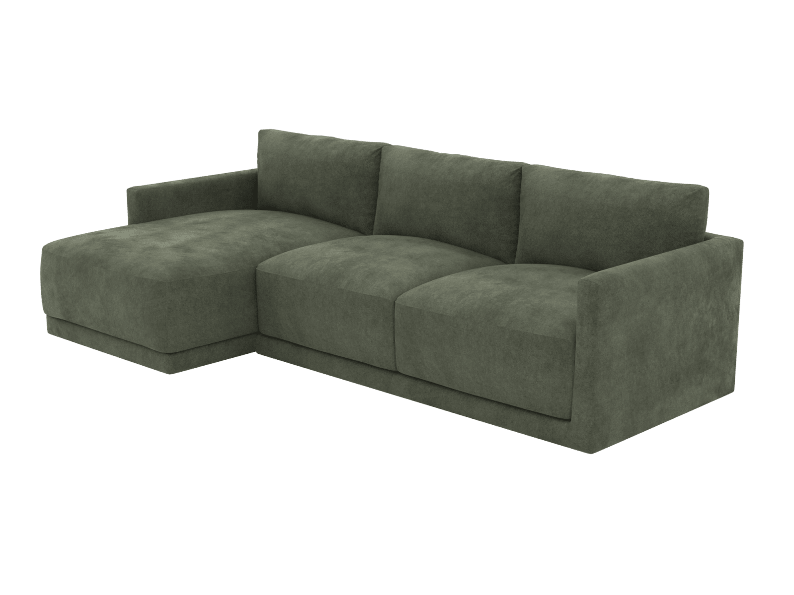 Haven Apt Muse Forest Chaise Sofa color Muse Forest