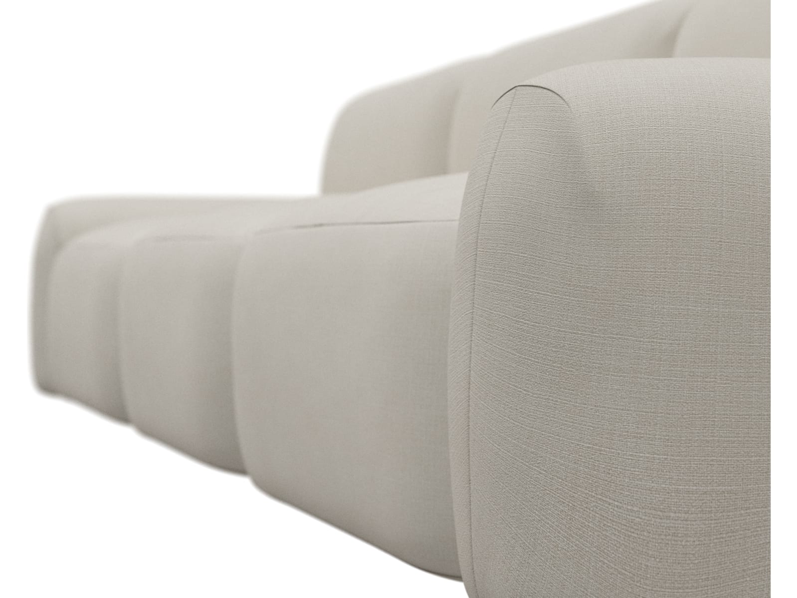 Beckett Toorak Pearl Modular Sofa - 3 Seater color Toorak Pearl
