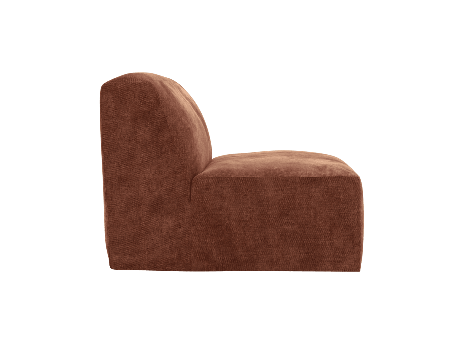 Copenhagen Muse Rust Armless Chair Sofa Module color Muse Rust