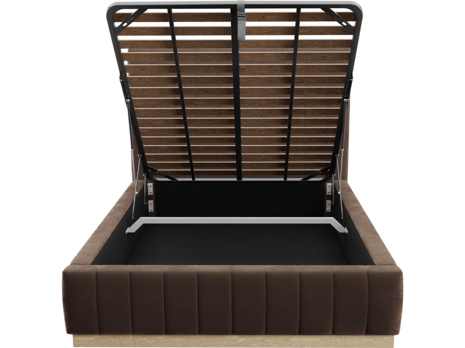 Brentwood Gas Lift Bed Muse Chocolate color Muse Chocolate