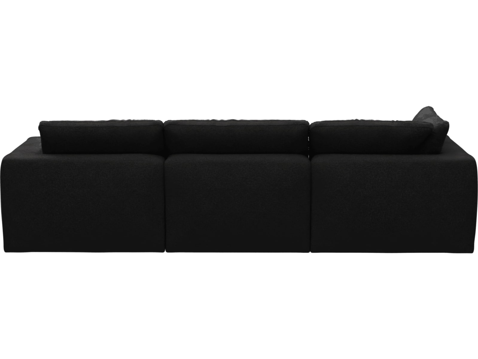 Cloud Deep California Charcoal Modular Sofa - 3 Seater Chaise color California Charcoal