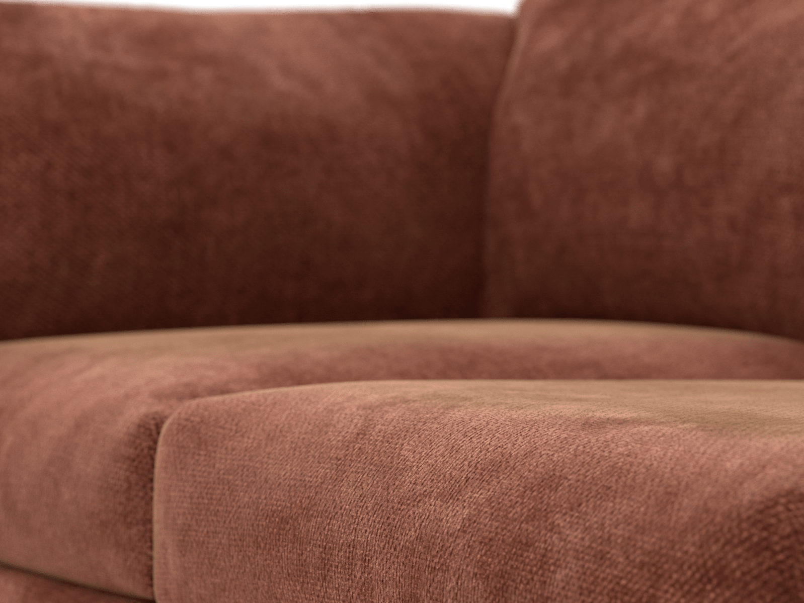 Finley Muse Rust Modular Sofa - 4 Seater color Muse Rust