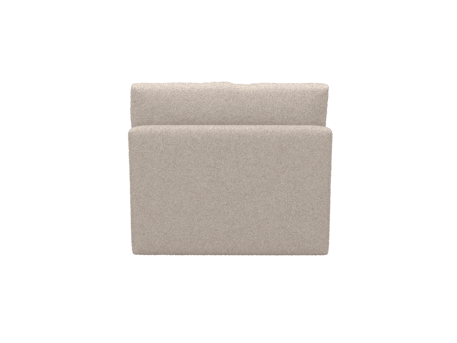 Haven Boucle Pumice 1 Seater Armless Sofa Module color Boucle Pumice