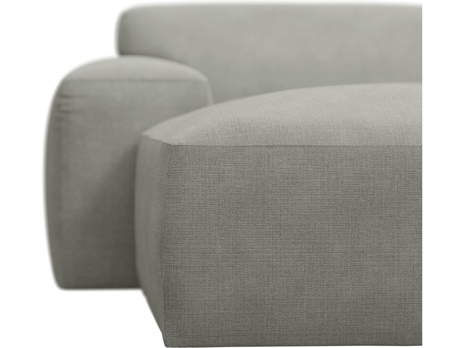 Copenhagen Toorak Pebble Chaise Sofa - 5 Seater U Shaped Modular color Toorak Pebble