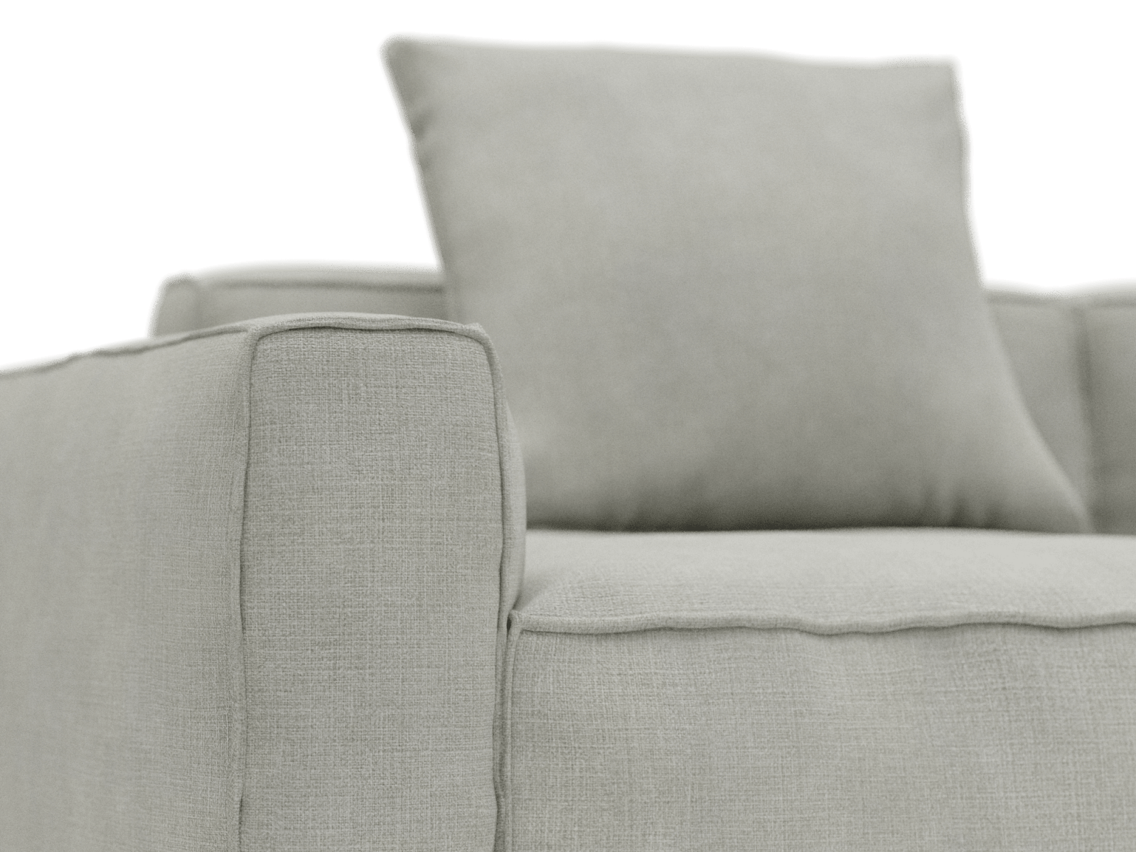 Riley Apt Toorak Pebble Sofa - 4 Seater color Toorak Pebble