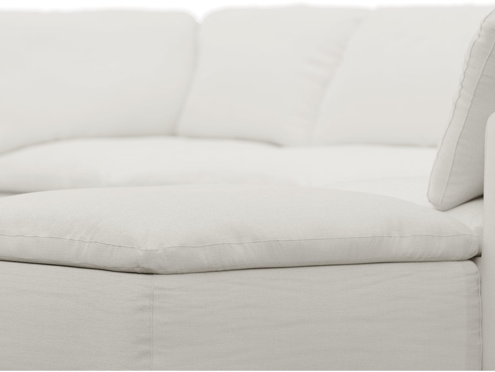 Cloud Deep Tribute Ice Modular Sofa - 6 Piece color Tribute Ice