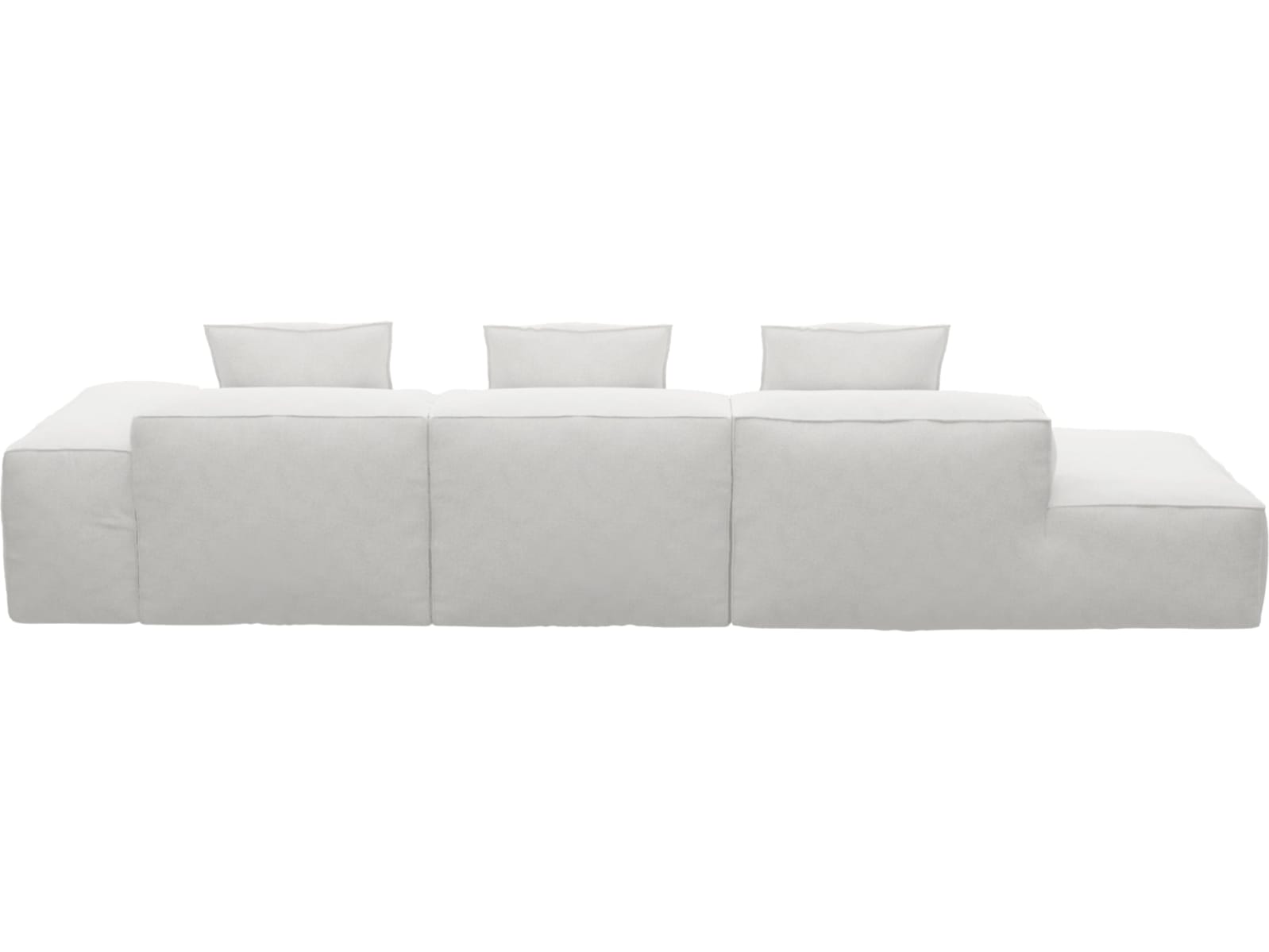 Riley Noa Fog Modular Sofa - 1x Arm, 2x Armless, 1x Left Terminal color Noa Fog