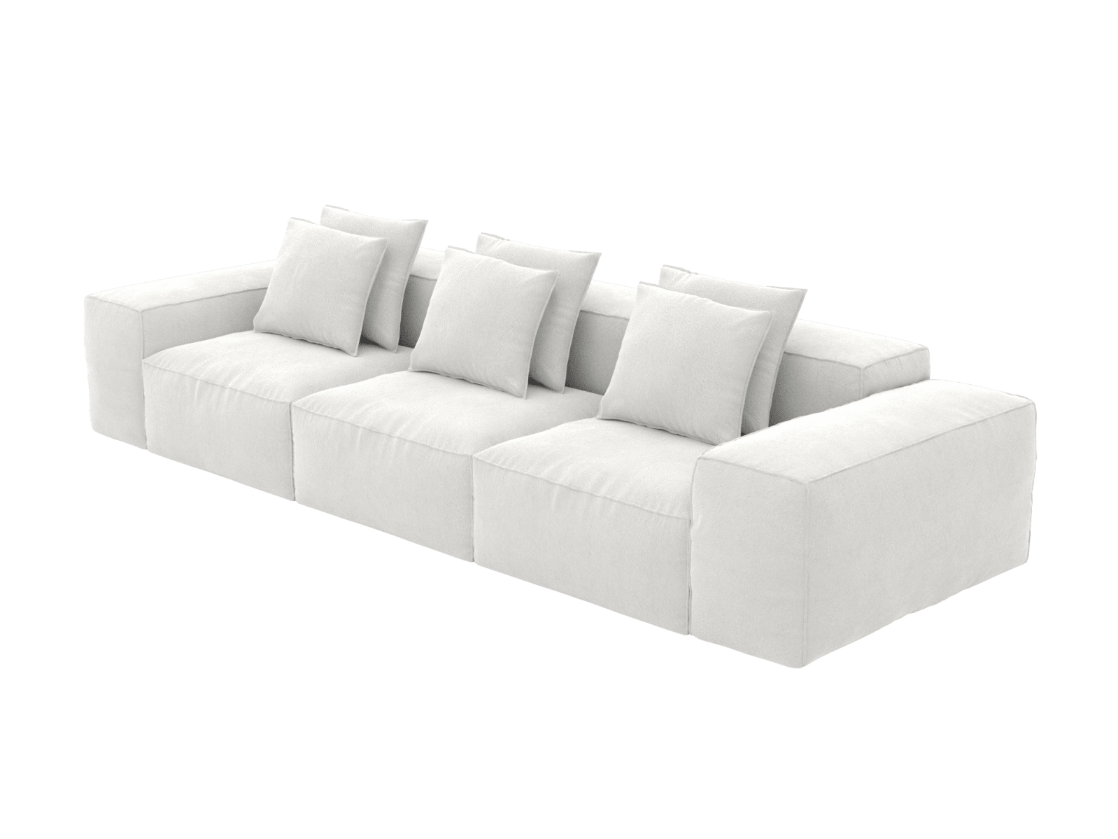 Riley Muse Frost 3 Seater Modular Sofa color Muse Frost