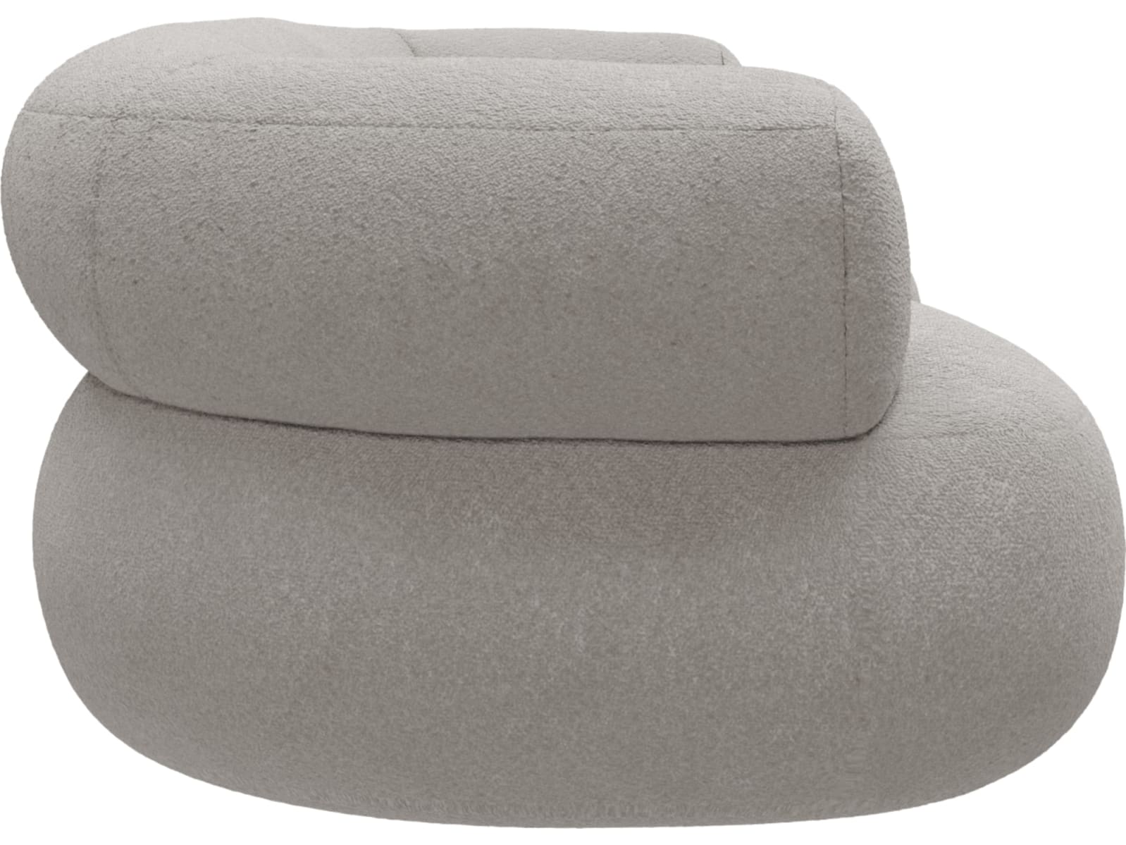 Colette Boucle Pumice Sofa - 3 Seater color Boucle Pumice