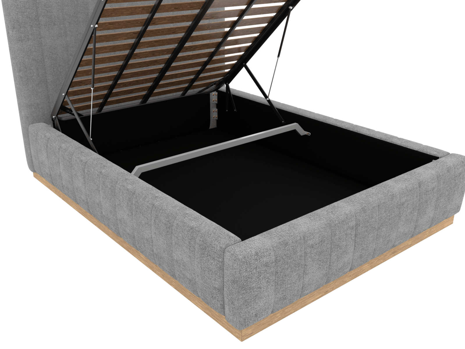 Brentwood Gas Lift Bed California Slate color California Slate