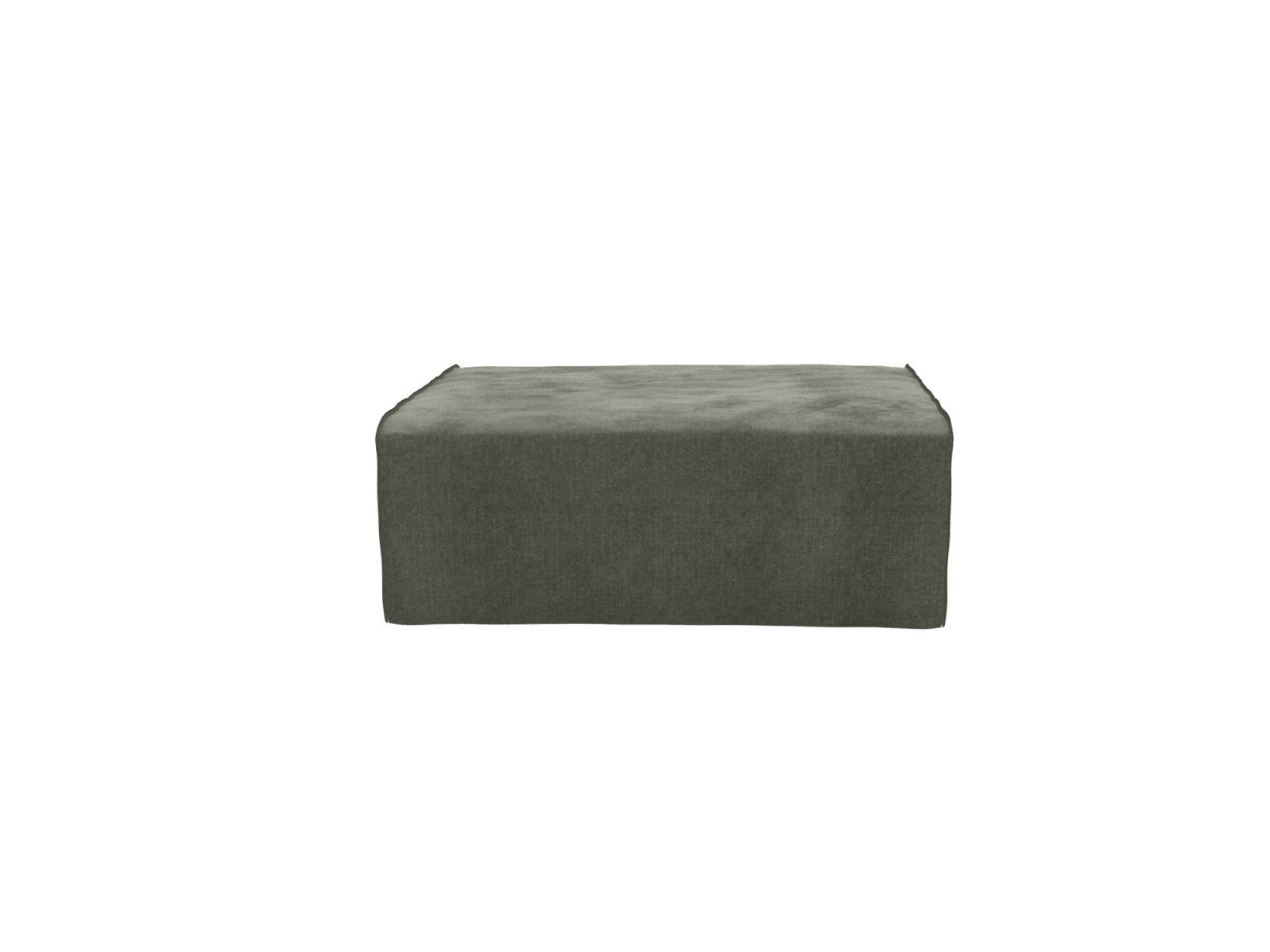 Como Tribute Dark Jade Ottoman - Large color Tribute Dark Jade