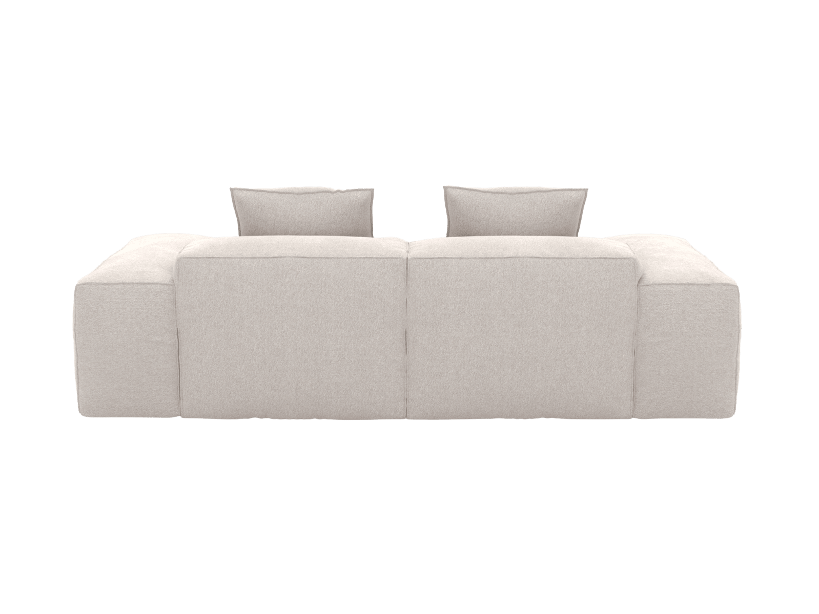 Riley Toorak Pearl Modular Chaise Sofa - 2 Seater color Toorak Pearl