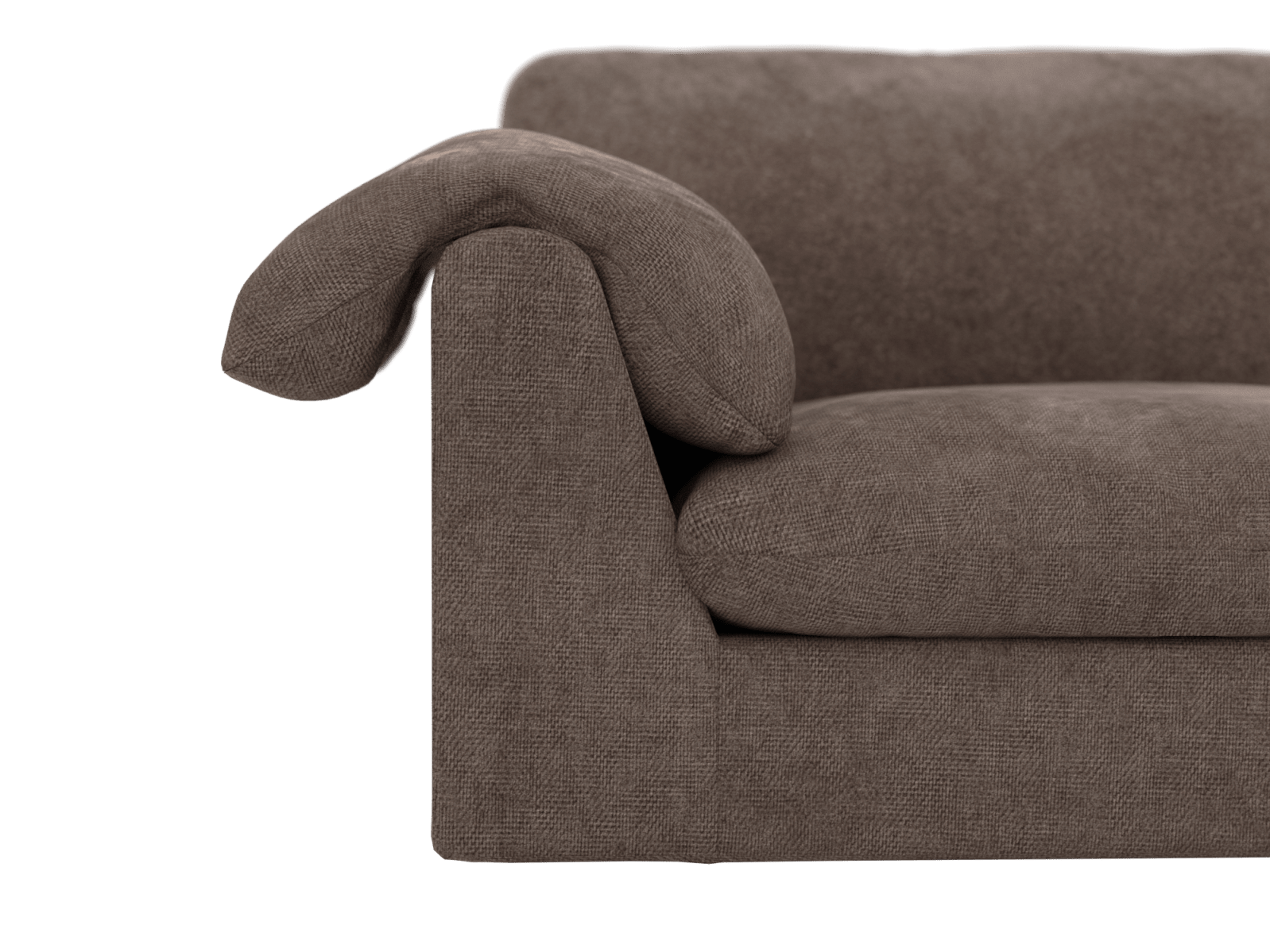 Ludlow Muse Mink Left Arm Facing Chair Module color Muse Mink