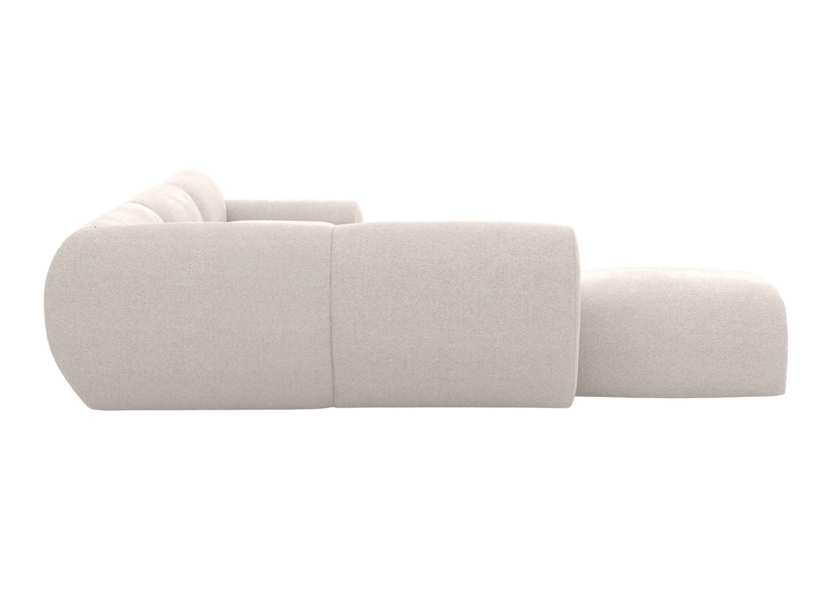 Malmo Toorak Pearl Sofa - 5 Seater LAF Terminal color Toorak Pearl