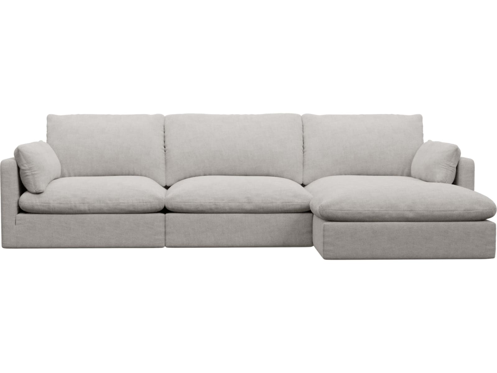 Willow Avon Mineral Chaise Sofa - 3 Seater color Avon Mineral