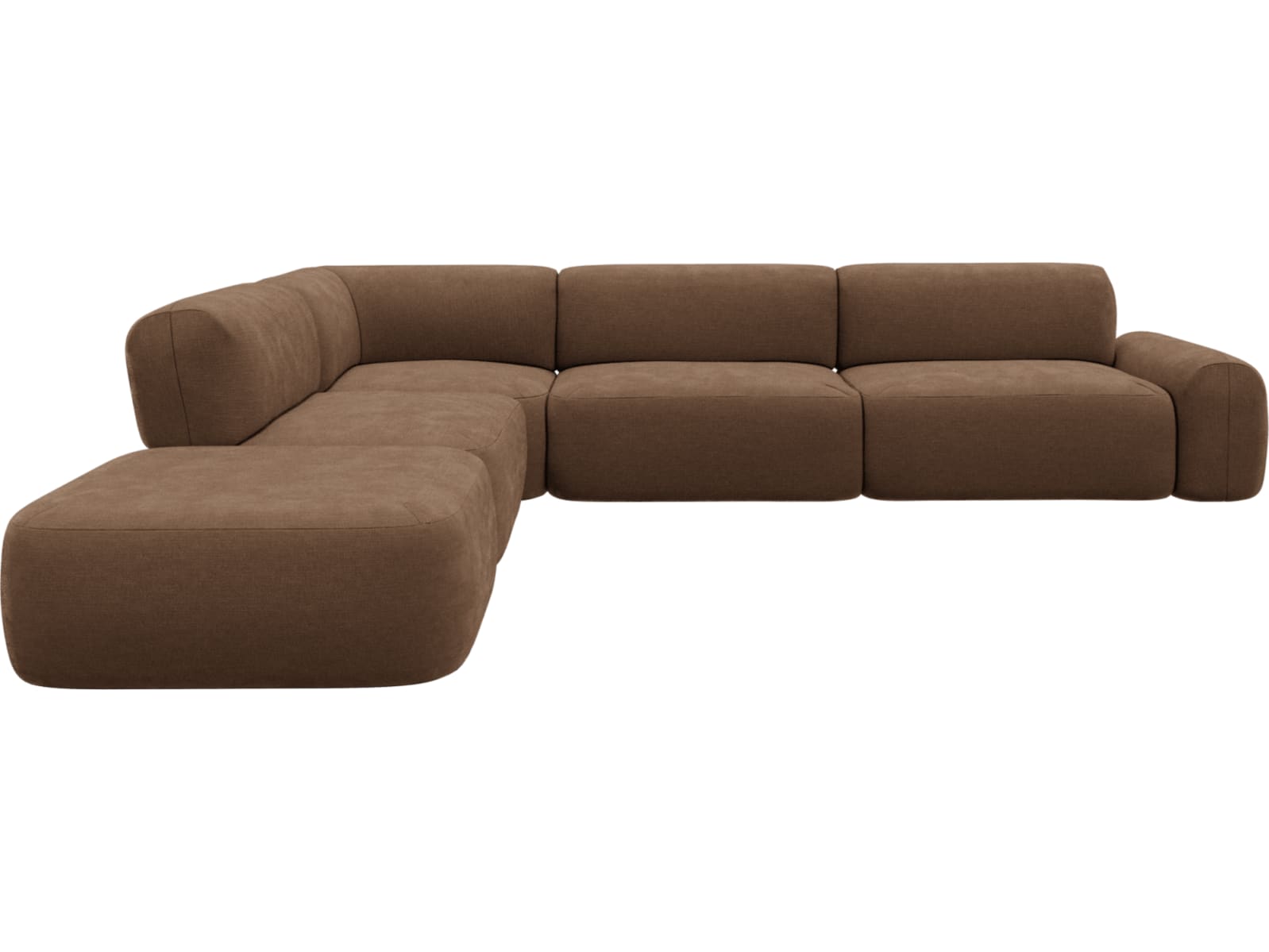 Beckett Tribute Chestnut Modular Sofa - 6 Piece color Tribute Chestnut