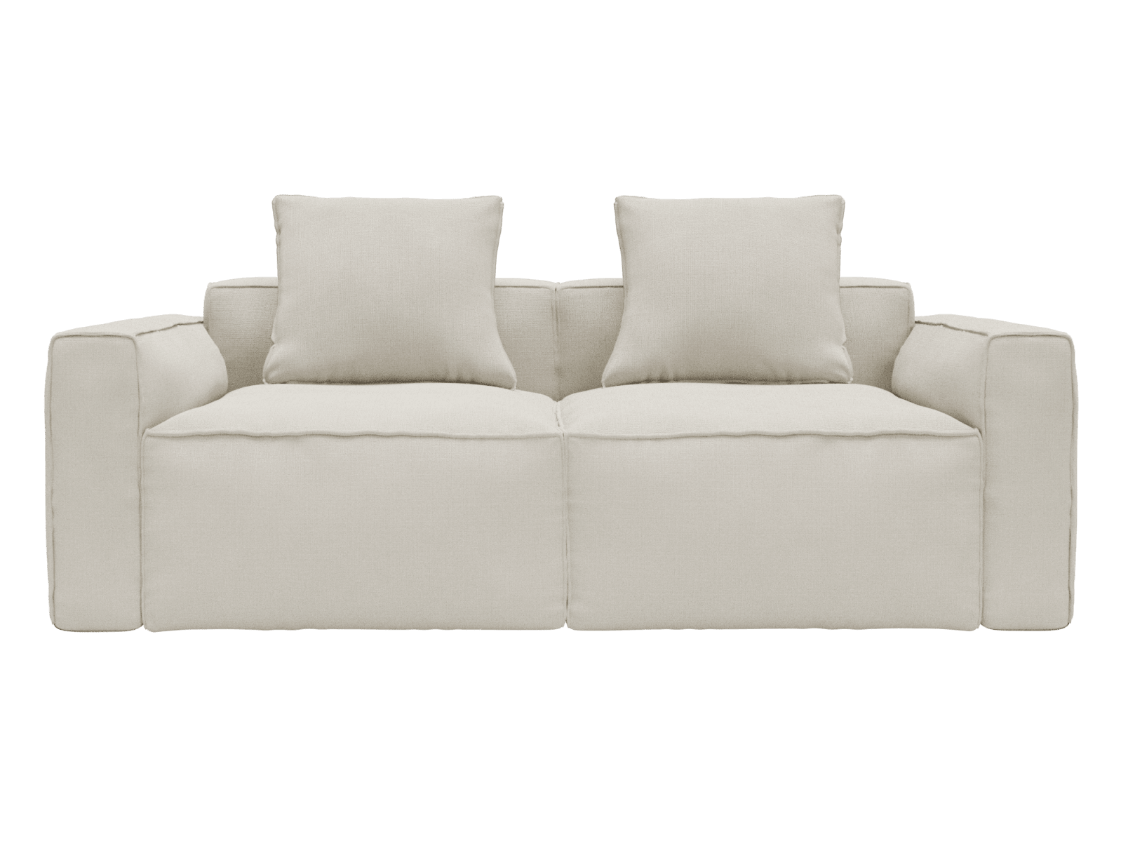 Riley Apt Toorak Pearl Sofa - 2 Seater color Toorak Pearl