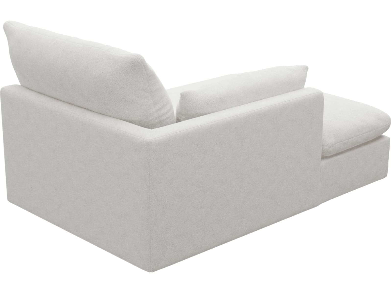 Willow Noa Fog Chaise Left Arm Facing Sofa Module color Noa Fog