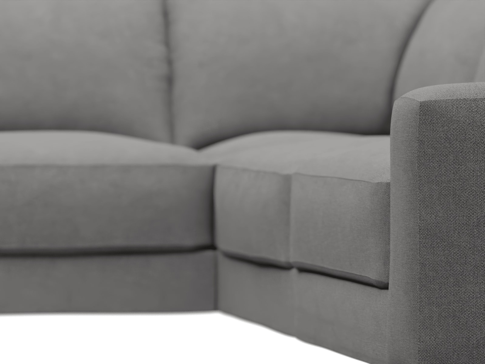 Monica California Slate Sofa - 4 Seater LAF Terminal color California Slate