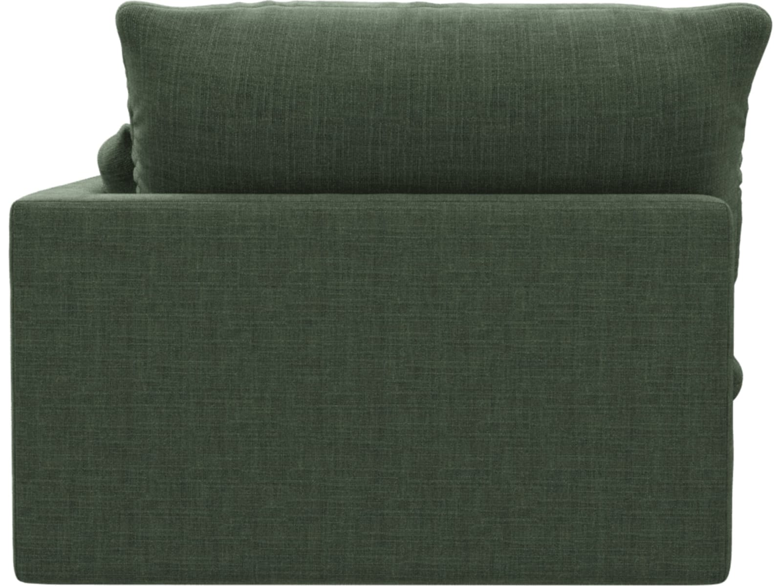 Willow Tribute Dark Jade 1 Seat Right Arm Facing Sofa Module color Tribute Dark Jade