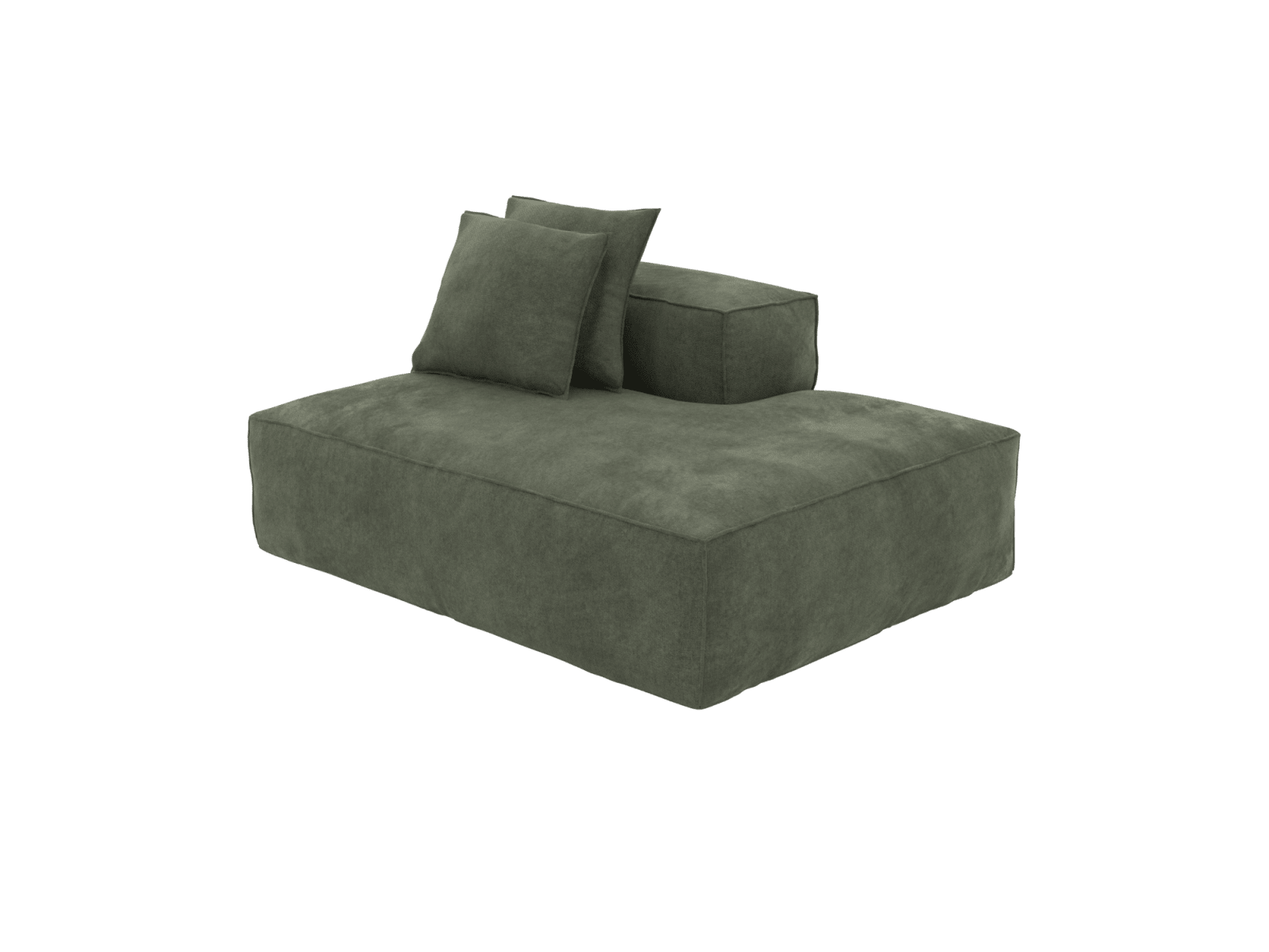 Riley Muse Forest Terminal Right Sofa Module color Muse Forest