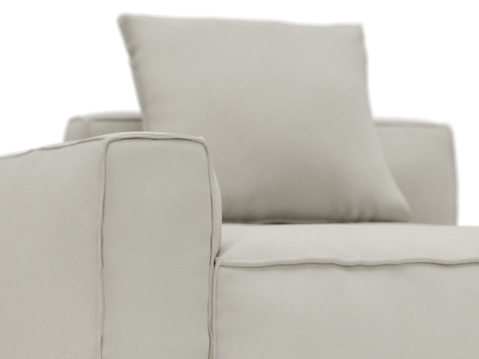Riley Apt California Ivory Left Arm Facing Chair Module color California Ivory