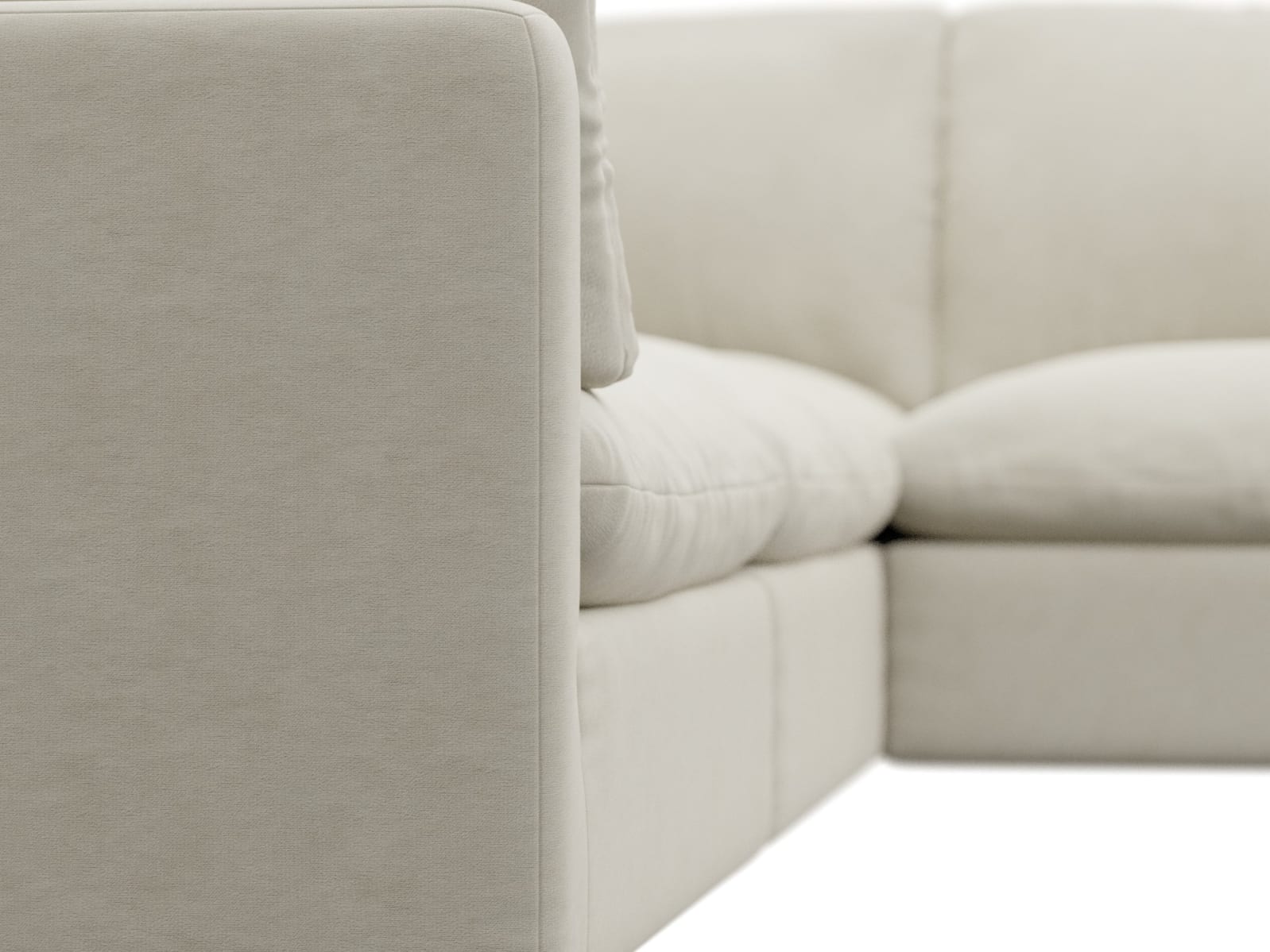 Willow Muse Flax Corner Sofa - 5 Seater color Muse Flax