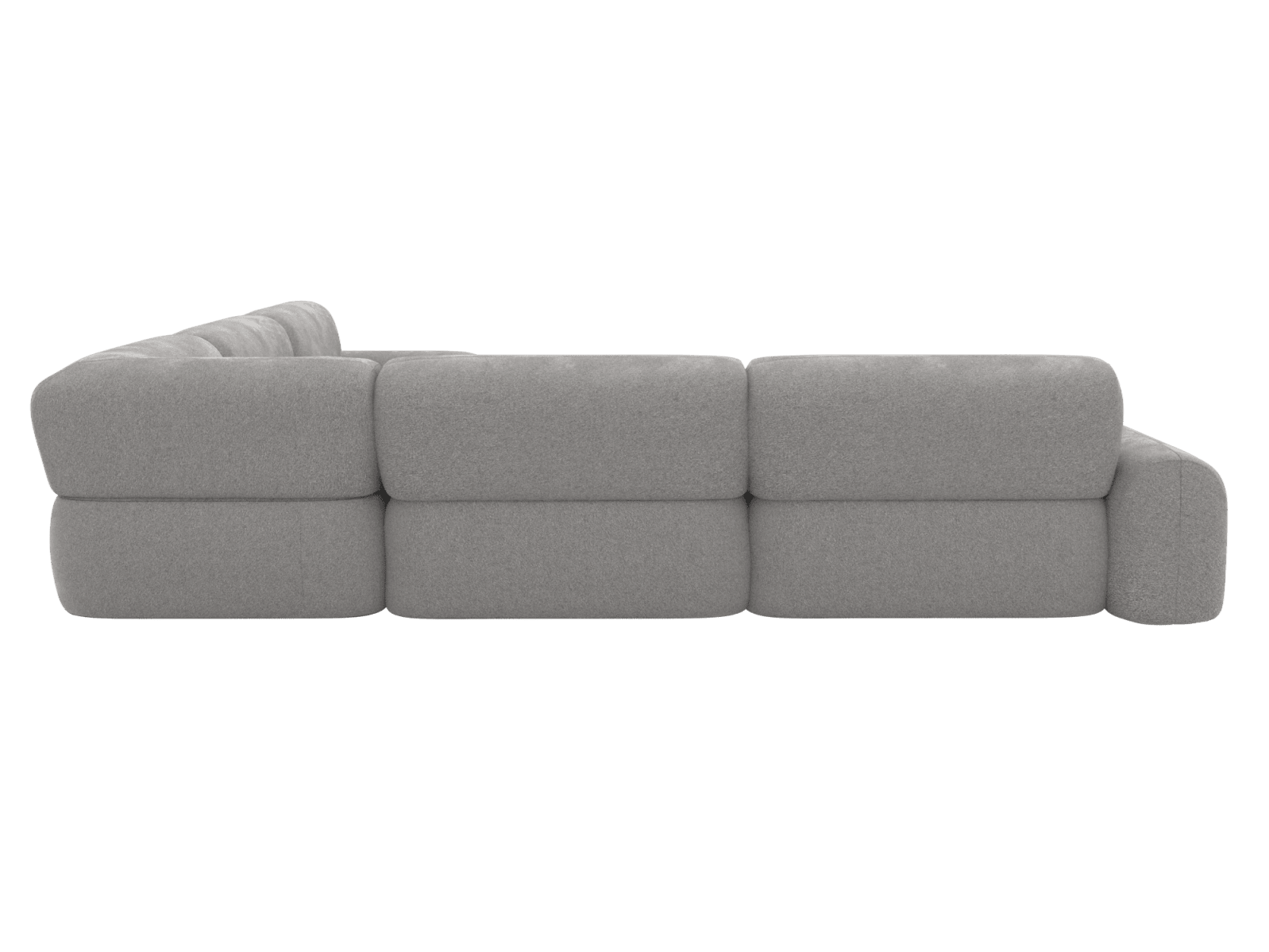 Beckett Toorak Pebble Modular Corner Sofa - 7 Seater color Toorak Pebble